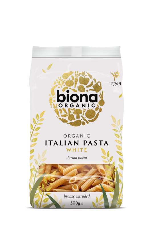 Biona Organic White Penne 500g Pack of 4