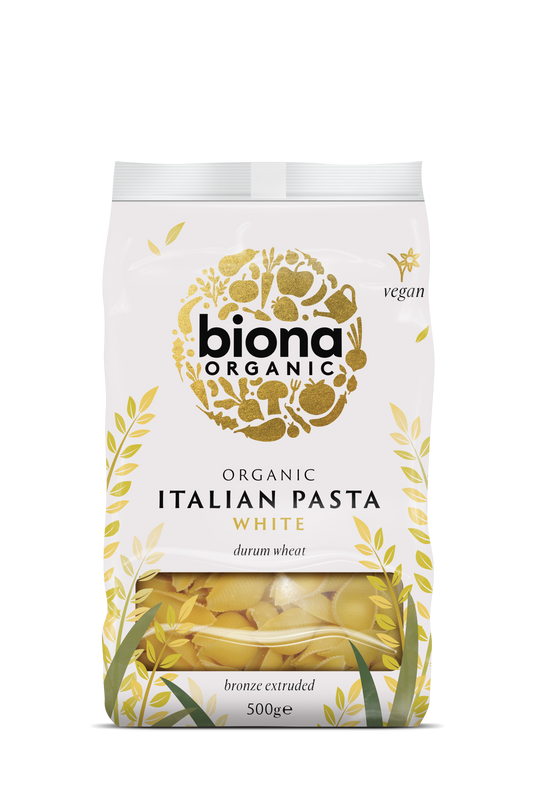 Biona Organic White Conchiglie 500g Pack of 4