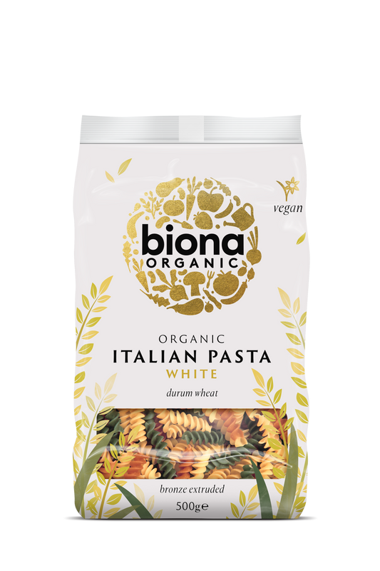 Biona Organic Tricolore Fusilli Pasta 500g Pack of 4