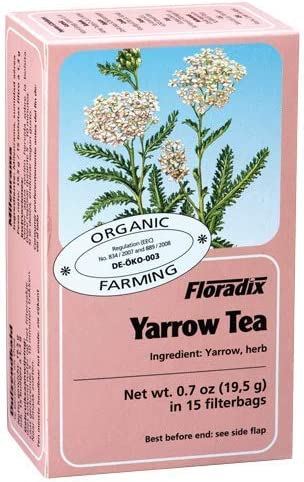 Floradix Yarrow Organic Herbal Tea 15 Filterbags Pack of 6