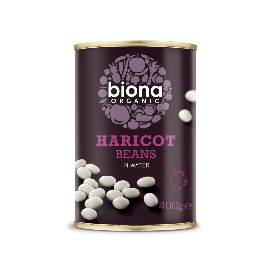 Biona Organic Haricot Beans 400g Pack of 6