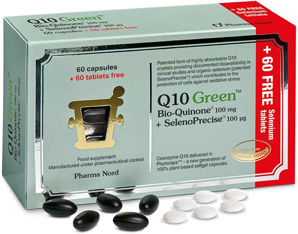 Pharma Nord Bio Quinone 10 Green & Free Seleno Precise 60 Tabs + 60 Caps