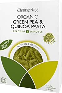 Clearspring Organic Gluten Free Green Pea & Quinoa Pasta 250g Pack of 4