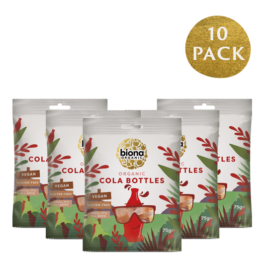 Biona Organic Cola Bottles 75g Pack of 10