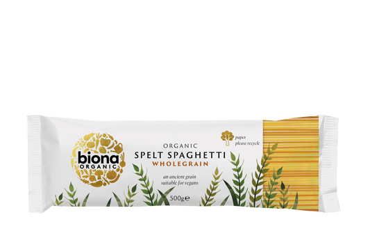 Biona Organic Wholewheat Spaghetti 500g Pack of 6