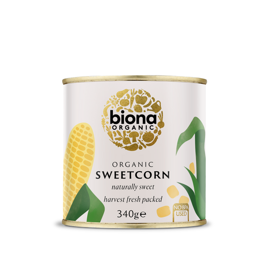 Biona Organic Sweetcorn 340g Pack of 6