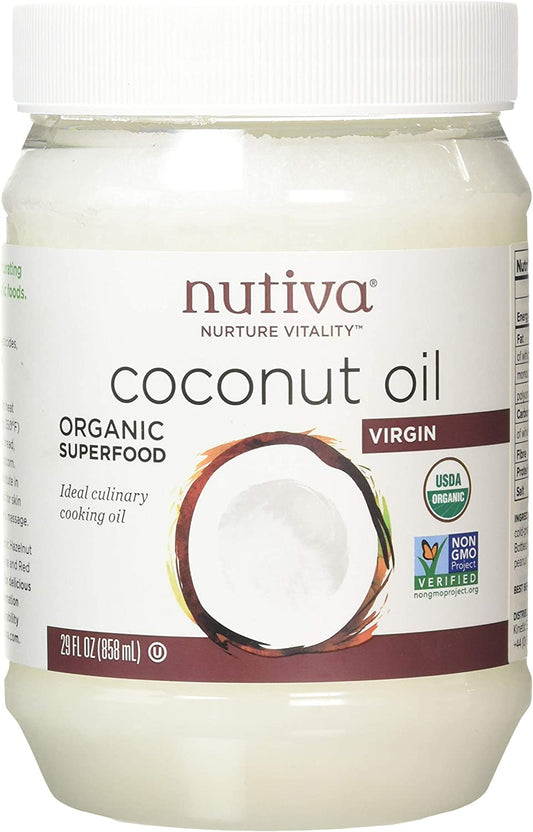Nutiva Organic Extra Virgin Coconut Oil 858ml ****CLEARANCE***