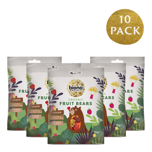 Biona Organic Mini Fruit Bears – 10 pack of 75g