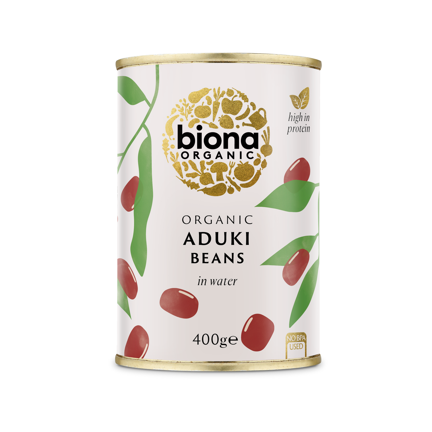 Biona Organic Aduki Beans 400g Pack of 6