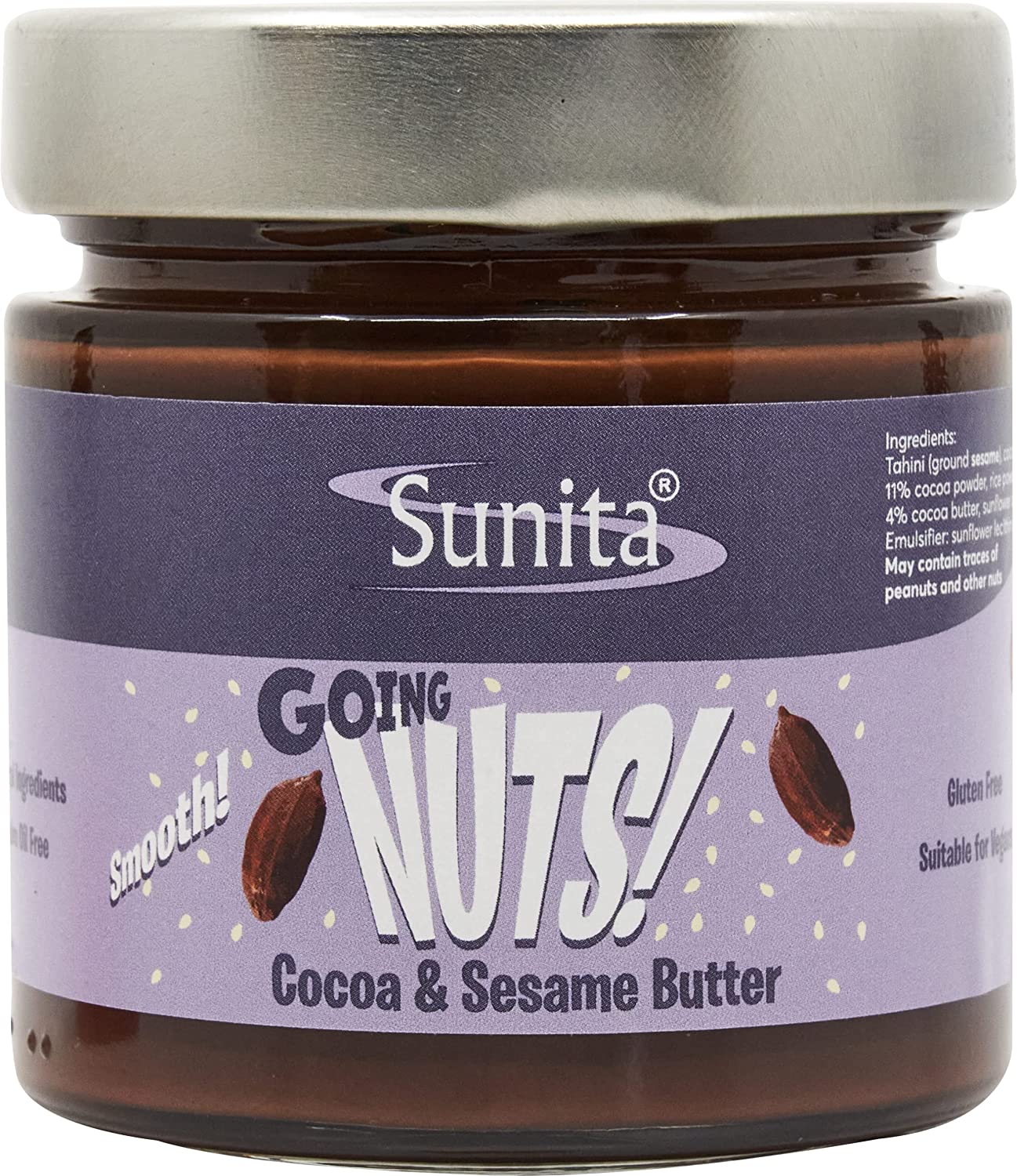 Sunita Going Nuts! Cocoa & Sesame Butter 220g Pack of 4