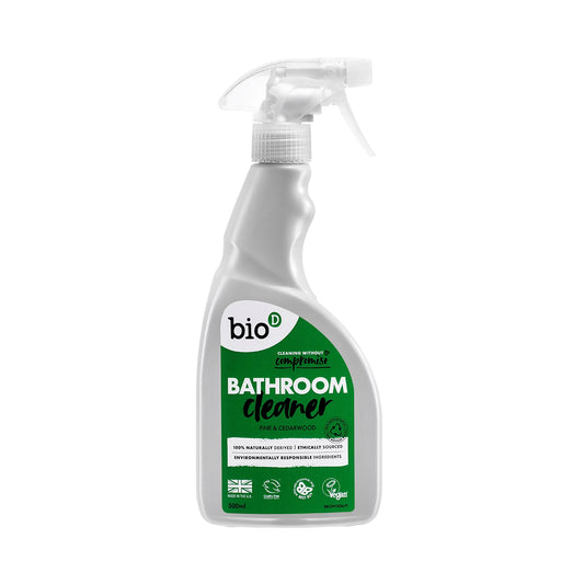 Bio-D Pine & Cedarwood Bathroom Cleaner Spray - 500ml Pack of 4