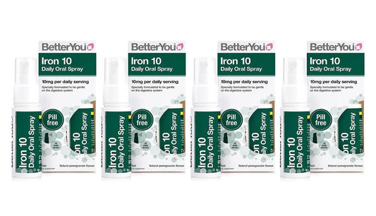 BetterYou Iron (10mg) Oral Spray 25ml - Pack of 4