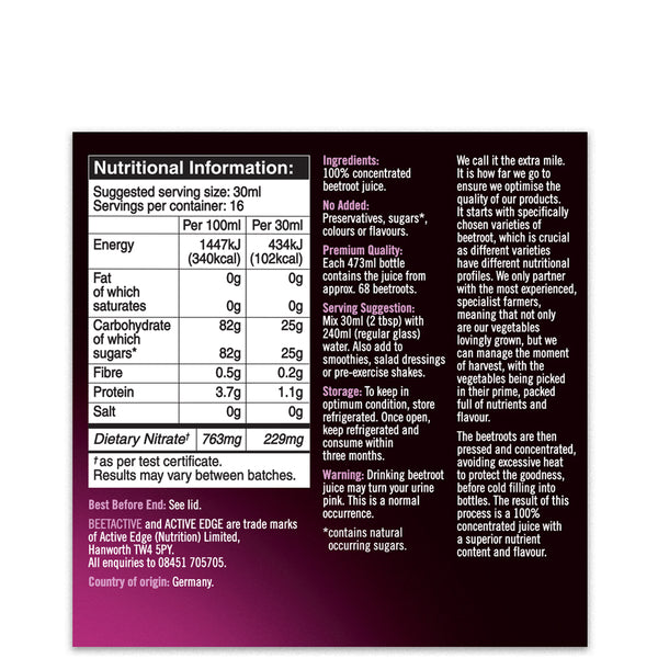 BeetActive® Beetroot Concentrate 473ml