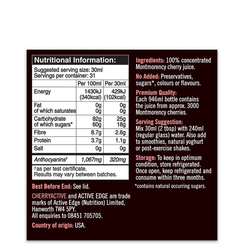Active Edge CherryActive Concentrate 946 ml