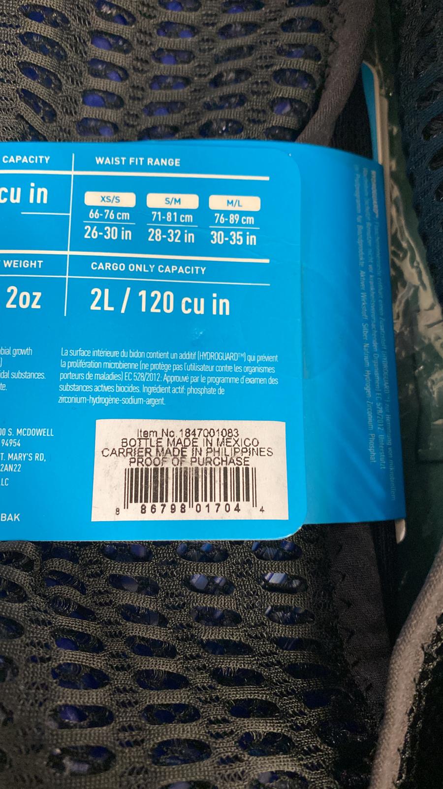 CAMELBAK Ultra Belt Packs Black Small/Medium