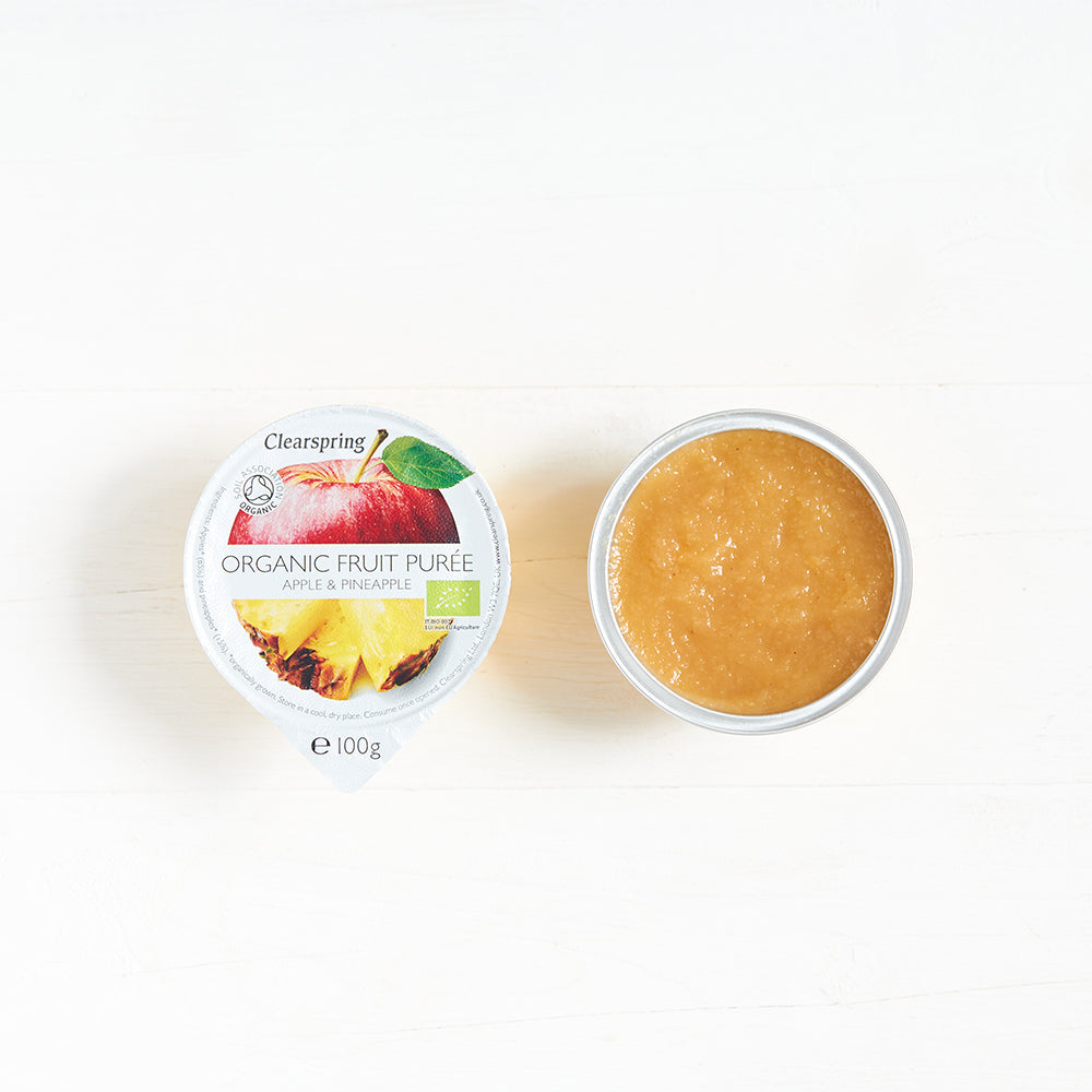 Clearspring Organic Fruit Purée Apple & Pineapple Pack of 6