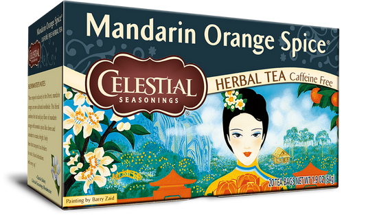 Celestial Seasonings Mandarin Orange Spice Tea 20 Bags Pack of 6