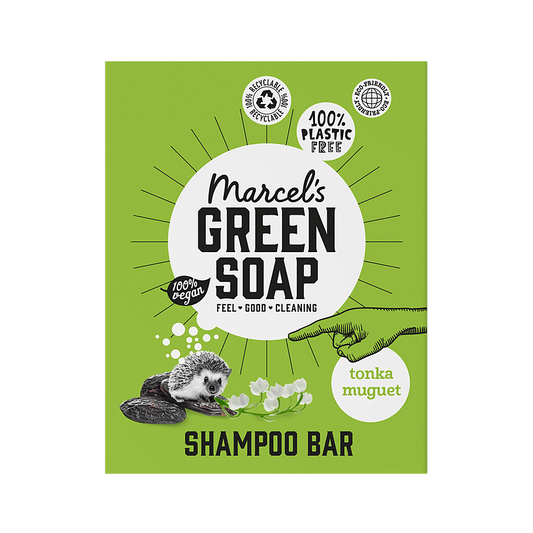 Marcel's Green Soap - Shampoo Bar Tonka & Muguet Pack of 4