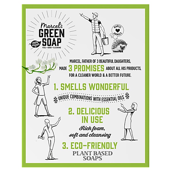 Marcel's Green Soap - Shampoo Bar Tonka & Muguet Pack of 4
