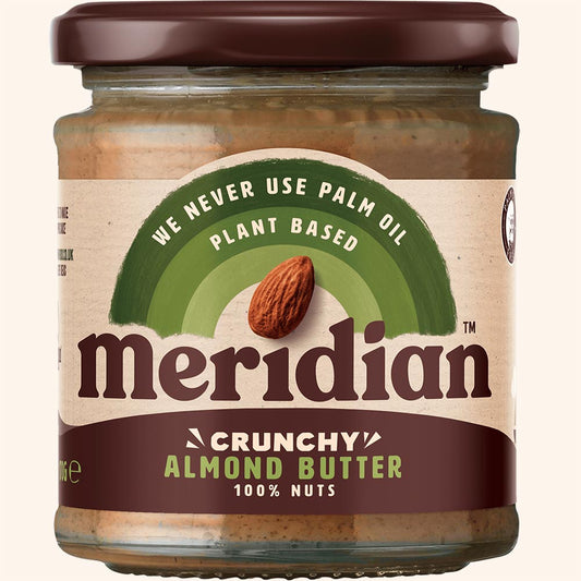 Meridian 100% Crunchy Almond Butter 170g Pack of 4