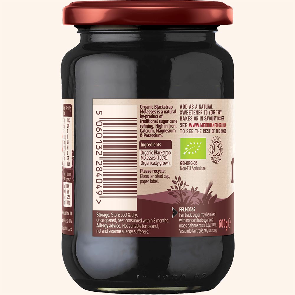 Meridian Organic & Fairtrade Blackstrap Molasses 600g