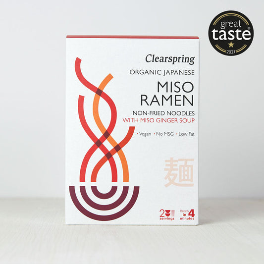 Clearspring Organic Japanese Miso Ramen Noodles 210g Pack of 4