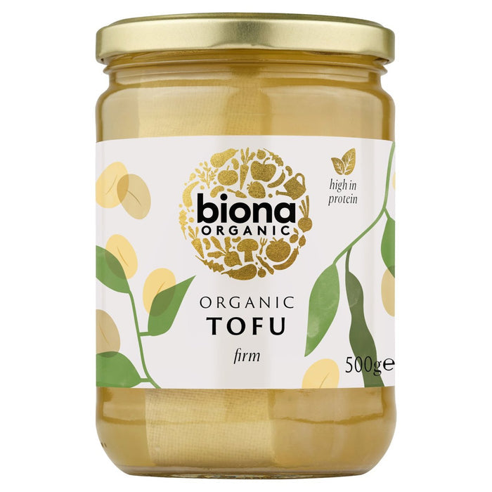 Biona Plain Tofu Organic in Jars 500g Pack of 4