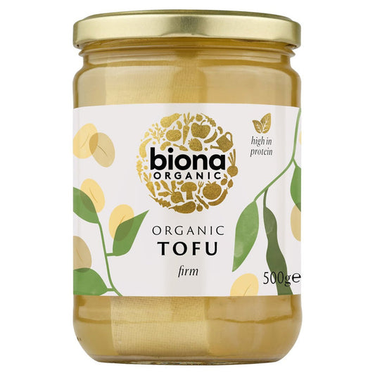 Biona Plain Tofu Organic in Jars 500g Pack of 4