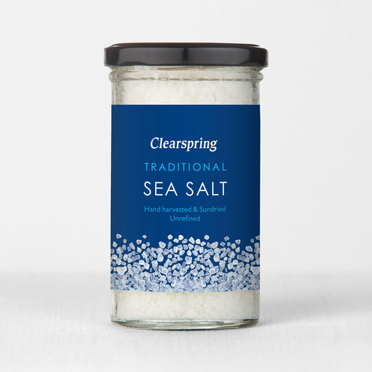 Clearspring Traditional Unrefined Sea Salt Hand Harvested & Sundried Pack of 4
