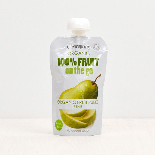 Clearspring Organic 100% Fruit on the Go - Pear Purée Pack of 6