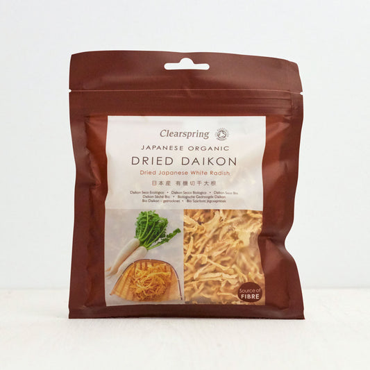 Clearspring Organic Dried Daikon - Dried Japanese White Radish 30g Pack of 6