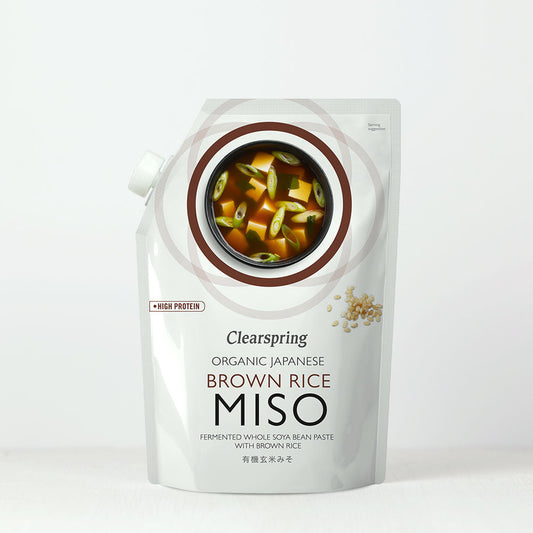 Clearspring Organic Japanese Brown Rice Miso Paste-Pasteurised 300g Pack of 4