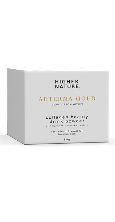Higher Nature Aeterna Gold Collagen Beauty Drink Powder 80g
