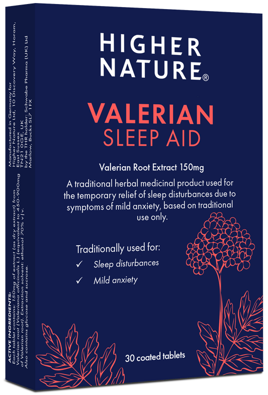 Higher Nature Valerian Sleep Aid 30 Tablets