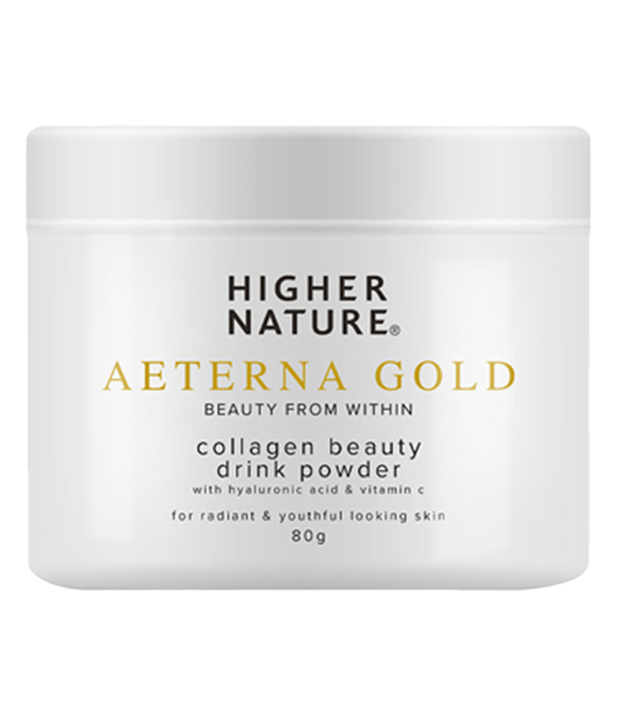 Higher Nature Aeterna Gold Collagen Beauty Drink Powder 80g