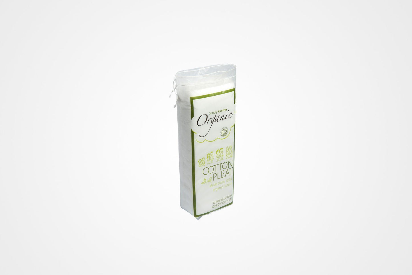 Simply Gentle 100g Organic Cotton Pleats Pack of 6
