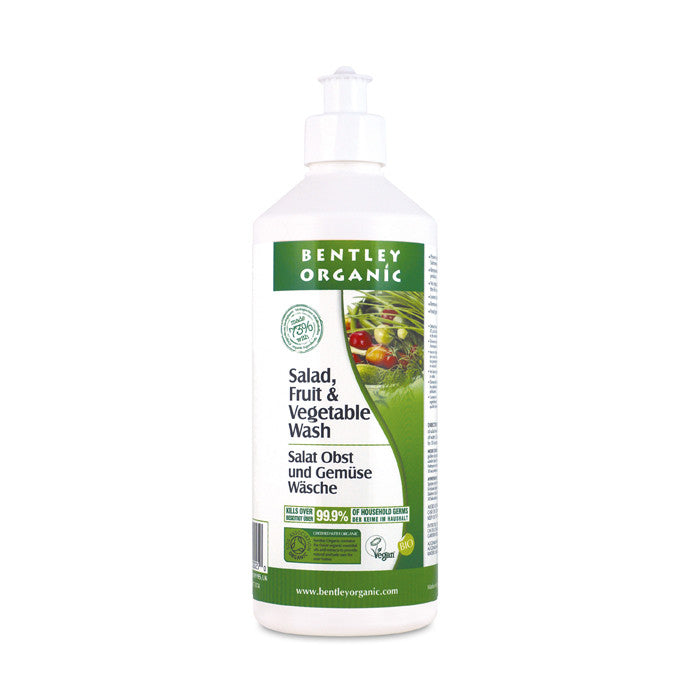 Bentley Organic Salad Fruit & Veg Wash 500ml Pack of 3