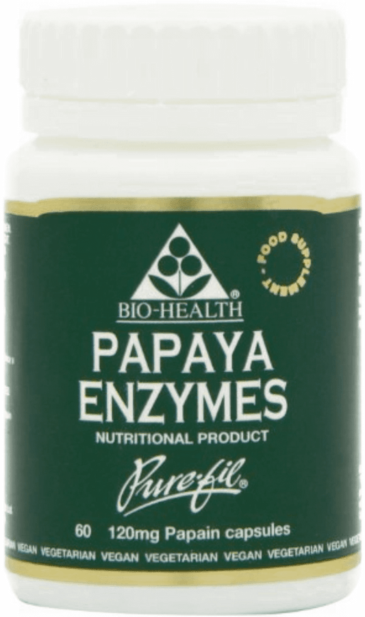 Bio Health Papaya Enzymes 60 Capsules