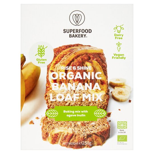 SUPERFOOD BAKERY - Organic Rise & Shine Banana Loaf Mix Pack of 2