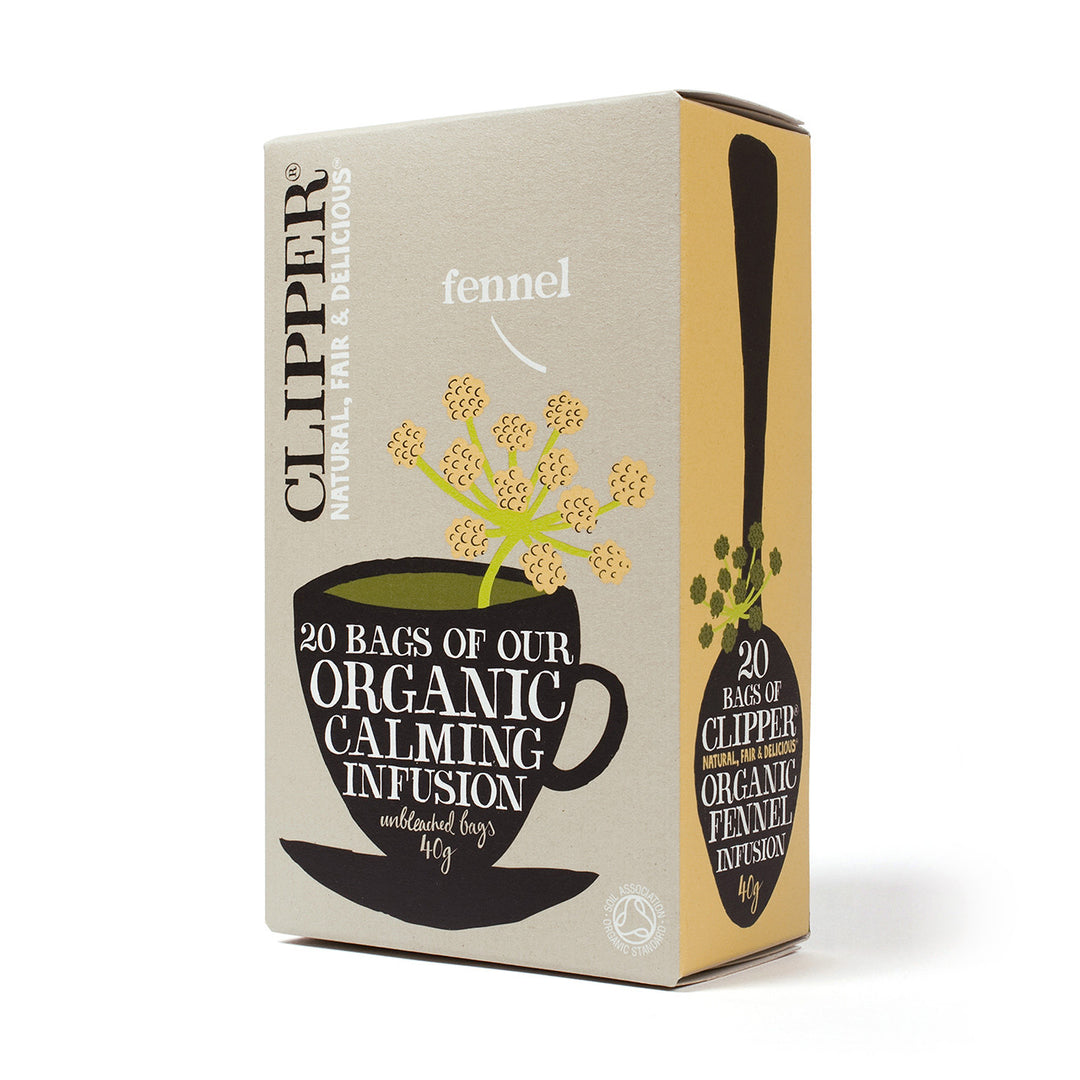 Clipper Organic Fennel Infusion 20 Teabags (Pack of 6, Total 120 Teabags)