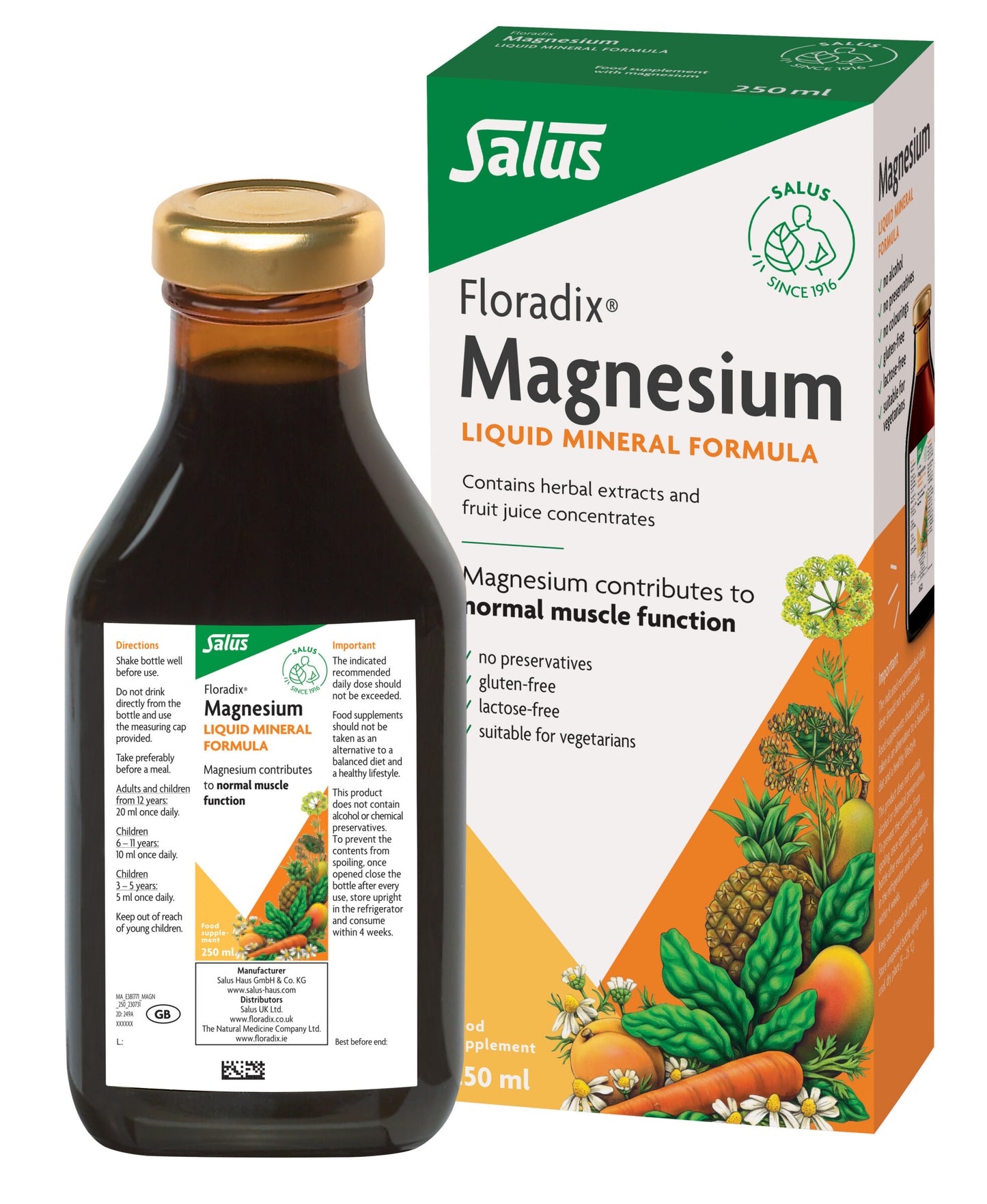 Floradix Magnesium Liquid Mineral Formula 250ml