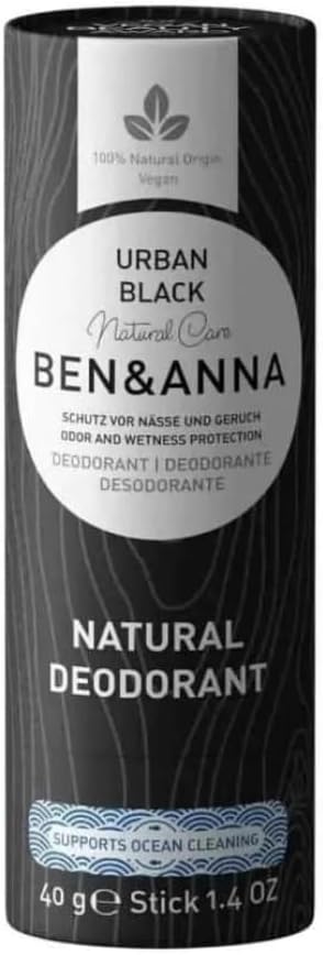 Ben & Anna Urban Black Deodorant Stick for Men and Women 40g