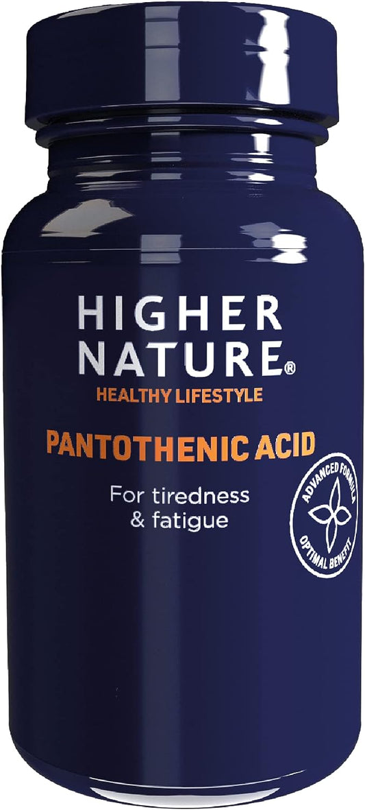 Higher Nature Pantothenic Acid 500mg 60 Capsules ***CLEARANCE SALE****