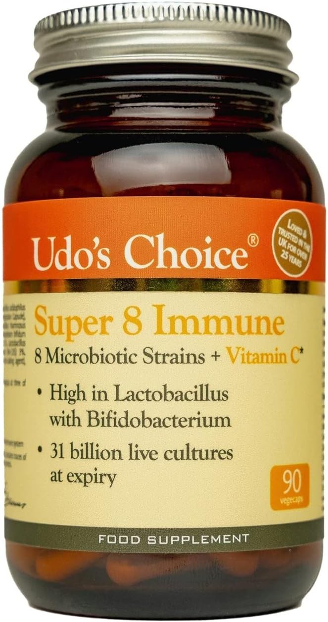 Udo's Choice Super 8 Immune 90 Caps **Clearance sale Best Before 28/10/2023** 50% OFF