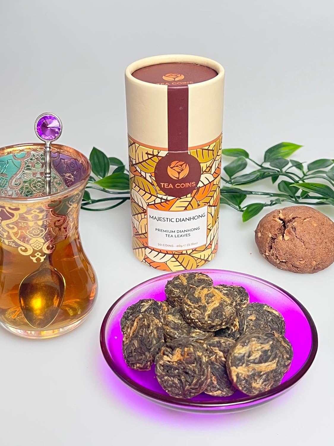 Tea Coins Majestic Dianhong Premium Tea 60g (20 Tea Coins)