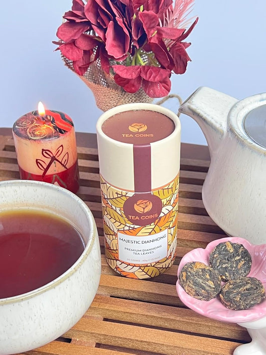 Tea Coins Majestic Dianhong Premium Tea 60g (20 Tea Coins)