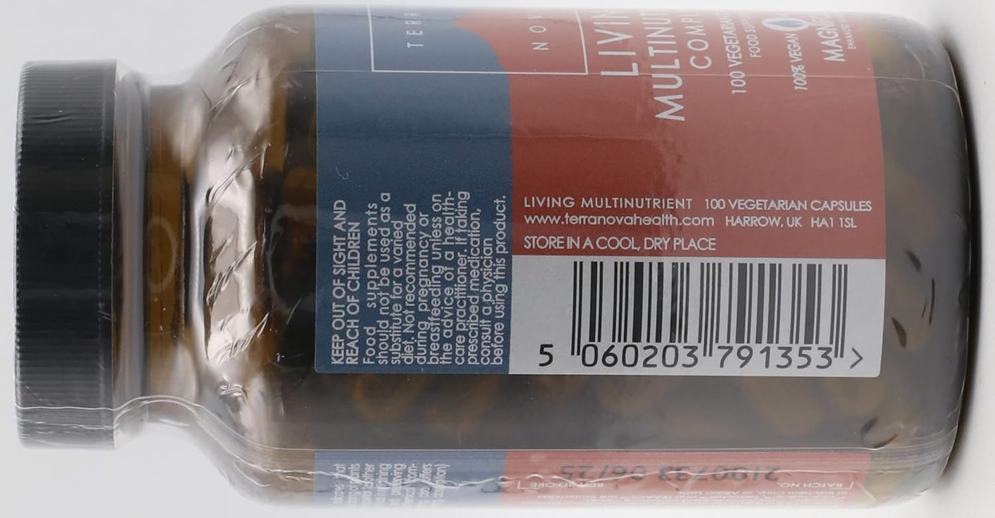 Terranova Living Multinutrient Complex - 100 Vegetarian Capsules