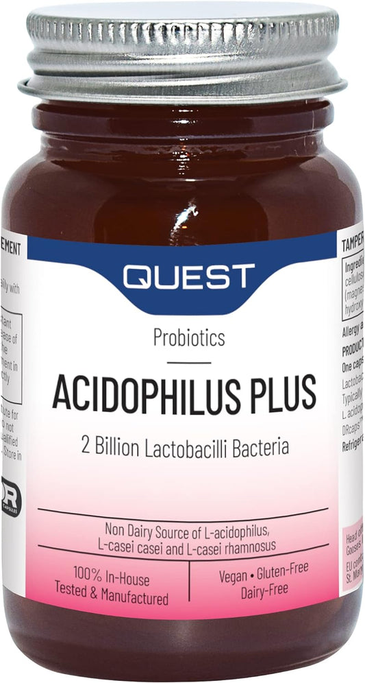 Quest Acidophilus Plus Probiotic 120 Capsules Clearance Exp: 31.12.2023