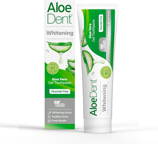 Aloedent- Whitening Aloe Vera Fluoride Free Toothpaste - 100ml - Pack of 6