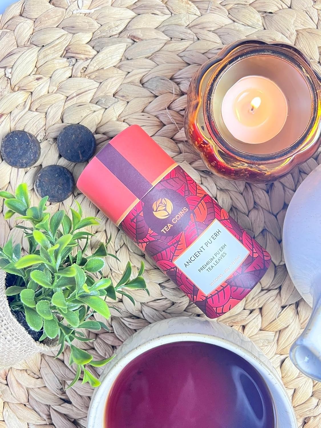 Tea Coins Puerh Ancient Pu-erh – 60g (20 Tea Coins)